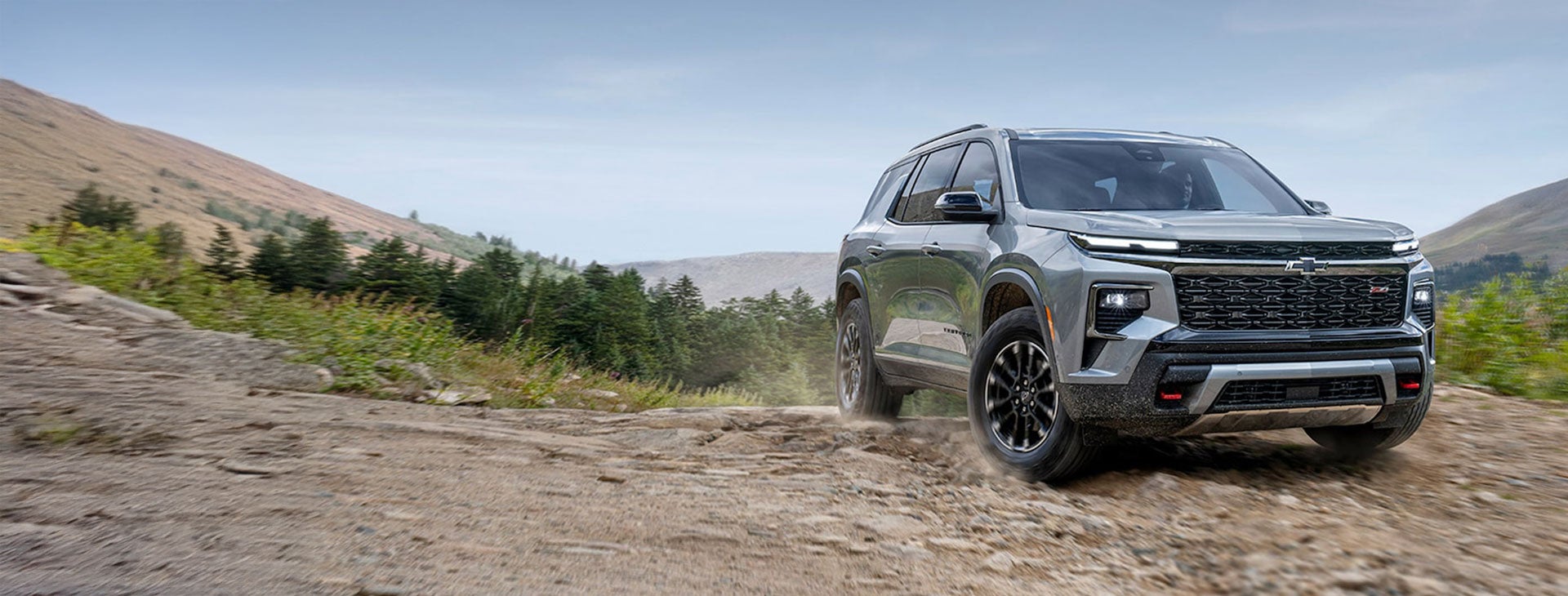 Chevrolet Traverse driving through rough terrain Rob Green GMC in Twin Falls ID