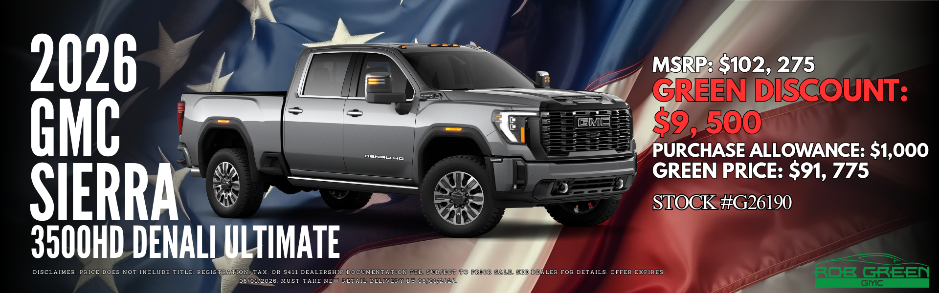 2026 GMC SIERRA 3500HD DENALI ULTIMATE 
