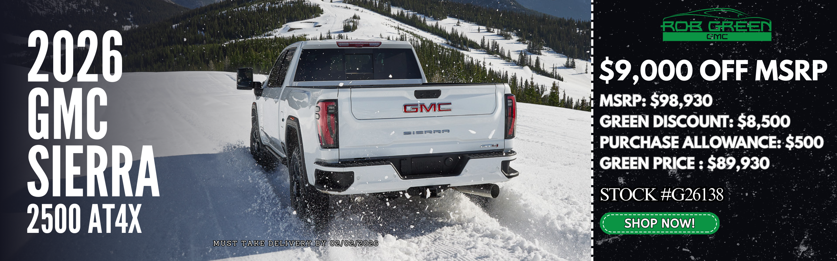 2026 GMC Sierra 2500 HD AT4X