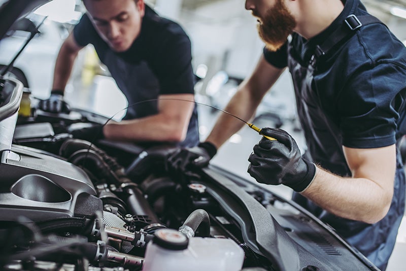 Mechanics checking the vehicle for service - Rob Green GMC in Twin Falls ID